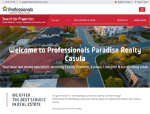 Tablet Screenshot of professionalsparadise.com.au